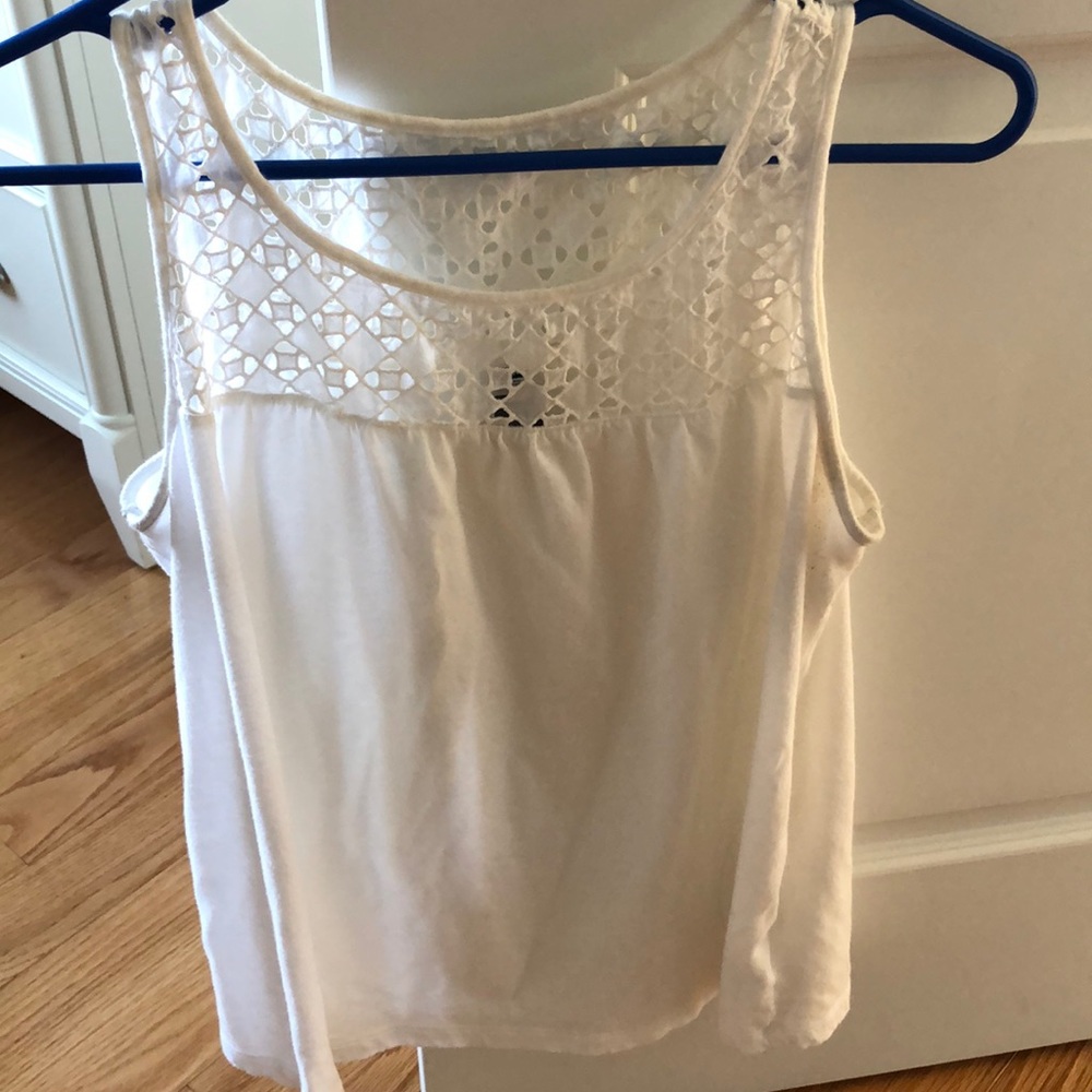 White flowy tank